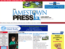 Tablet Screenshot of jamestownpress.com